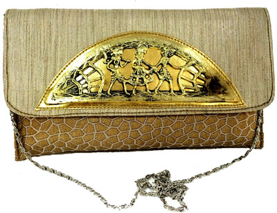 20% OFF on Craftstages Women Casual Brown Jute Sling Bag