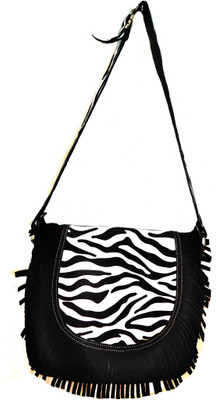 69% OFF on Saiva Women, Girls Casual, Evening/Party, Festive, Formal, Sports Black Genuine Leather Sling Bag