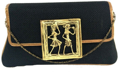 13% OFF on Craftstages Women Casual Black Jute Sling Bag 13% OFF on Craftstages Women Casual Black Jute Sling Bag