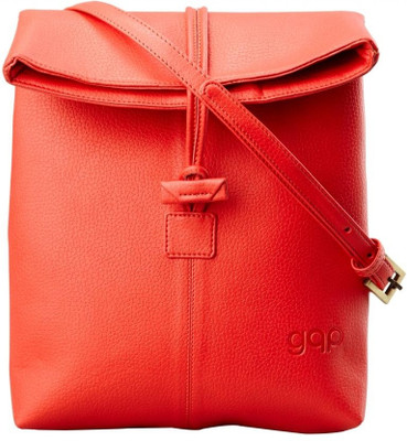 gqp Accessories Women Casual, Evening/Party Red PU Sling Bag