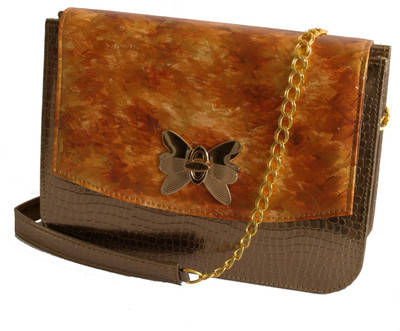 55% OFF on Demure Women Formal Brown, Gold Canvas, PU Sling Bag 55% OFF on Demure Women Formal Brown, Gold Canvas, PU Sling Bag