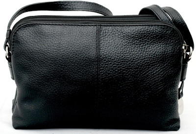 25% OFF on HUNT Girls, Women Casual Black Genuine Leather Sling Bag 25% OFF on HUNT Girls, Women Casual Black Genuine Leather Sling Bag