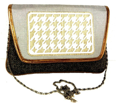 9% OFF on Craftstages Women Casual Black Jute Sling Bag