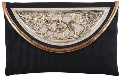 18% OFF on Craftstages Women Casual Black Jute Sling Bag