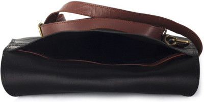 Green The Gap Girls Casual Black Genuine Leather Sling Bag Green The Gap Girls Casual Black Genuine Leather Sling Bag