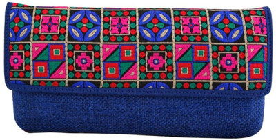 15% OFF on Craftstages Women Casual Blue Jute Sling Bag