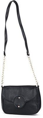 65% OFF on Adisa Women Black PU Sling Bag 65% OFF on Adisa Women Black PU Sling Bag