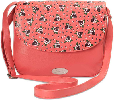 57% OFF on DHC Women Casual Pink PU Sling Bag 57% OFF on DHC Women Casual Pink PU Sling Bag