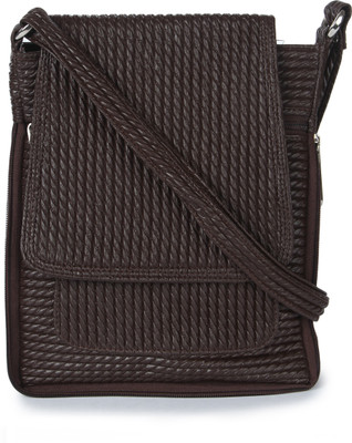 47% OFF on Kaartik24 Girls Casual Brown Leatherette Sling Bag