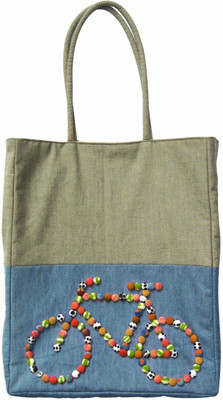 26% OFF on Juhi Malhotra Girls Casual Multicolor Denim Tote