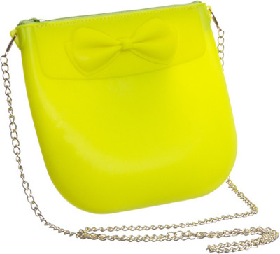 Wink Girls Festive Yellow Silicon Sling Bag Wink Girls Festive Yellow Silicon Sling Bag