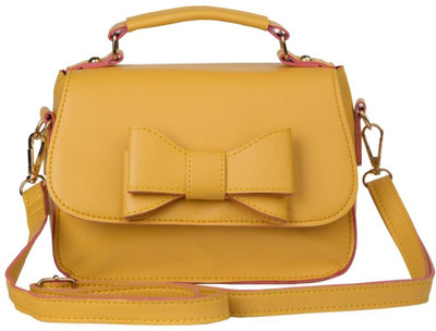 44% OFF on Cappuccino Women Casual Yellow Polyester Sling Bag 44% OFF on Cappuccino Women Casual Yellow Polyester Sling Bag