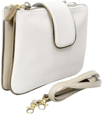 40% OFF on Zaera Women Casual White PU Sling Bag 40% OFF on Zaera Women Casual White PU Sling Bag