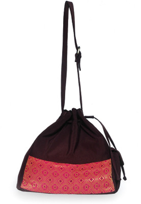 15% OFF on Allmine Girls Casual Brown, Pink Nylon Sling Bag 15% OFF on Allmine Girls Casual Brown, Pink Nylon Sling Bag
