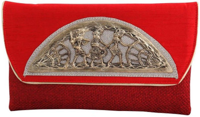 15% OFF on Craftstages Women Casual Red Jute Sling Bag