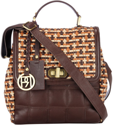 Phive Rivers Women Casual Brown Genuine Leather Sling Bag