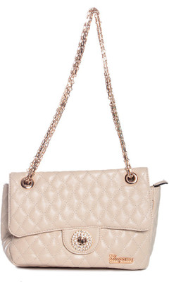 Eleegance Women Casual White PU Sling Bag Eleegance Women Casual White PU Sling Bag