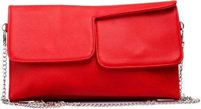 18% OFF on Cappuccino Women Casual Red PU Sling Bag 18% OFF on Cappuccino Women Casual Red PU Sling Bag