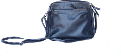 Matrix Women Casual Black Genuine Leather Sling Bag