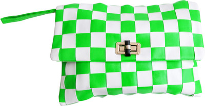 40% OFF on Lalana Women Casual Green PU Sling Bag