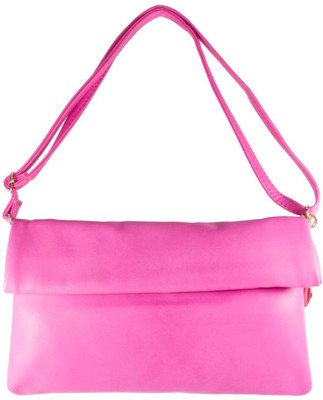 71% OFF on Heels & Handles Women Casual Pink Leatherette Sling Bag