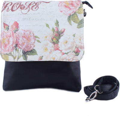 30% OFF on Dernier Cri Women Casual Black PU Sling Bag