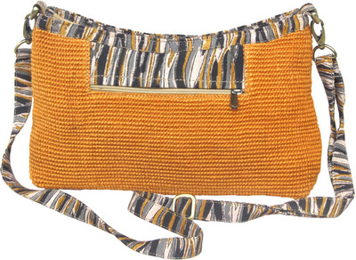 Beautona Women Casual Beige Cotton Sling Bag