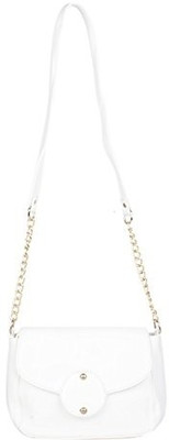 65% OFF on Adisa Women White PU Sling Bag 65% OFF on Adisa Women White PU Sling Bag