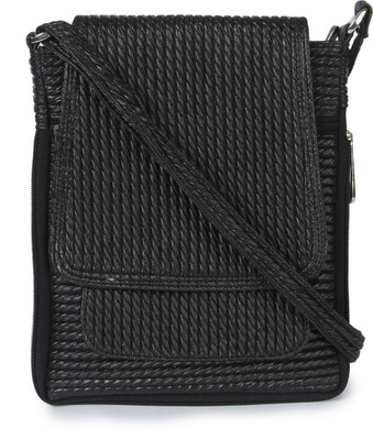 47% OFF on Kaartik24 Girls Casual Black Leatherette Sling Bag