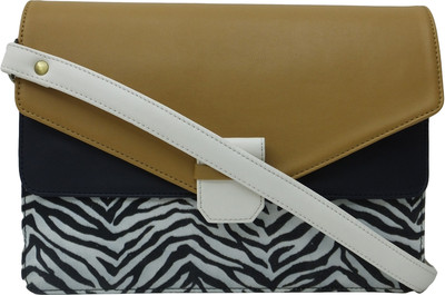 35% OFF on Zaera Women Casual Brown PU Sling Bag