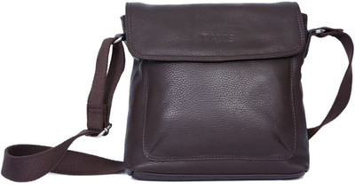 47% OFF on Taws Men Casual Brown Genuine Leather Sling Bag 47% OFF on Taws Men Casual Brown Genuine Leather Sling Bag
