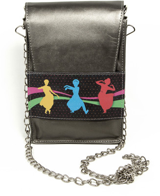 Made In India Women Casual Black PU Sling Bag