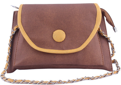 33% OFF on Dernier Cri Women Casual Brown Polyester Sling Bag 33% OFF on Dernier Cri Women Casual Brown Polyester Sling Bag