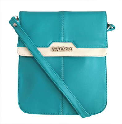 40% OFF on Toteteca Bag Works Women Casual Blue Genuine Leather Sling Bag