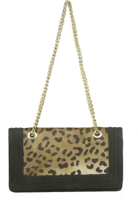 28% OFF on Neon By Paint Girls Casual Black Genuine Leather Sling Bag