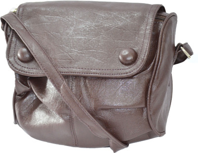 46% OFF on JG Shoppe Women Casual Brown Nylon Sling Bag