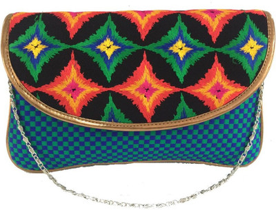 22% OFF on Craftstages Women Casual Blue Jute Sling Bag