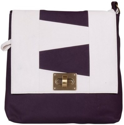 20% OFF on Craftstages Women Casual Purple, White PU Sling Bag 20% OFF on Craftstages Women Casual Purple, White PU Sling Bag