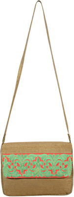 23% OFF on Potlis Women Brown Silk