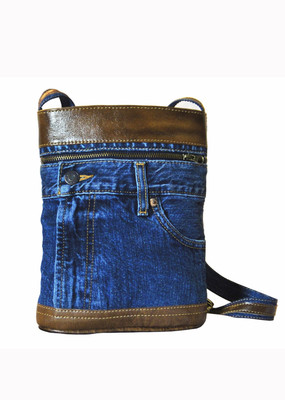 10% OFF on Hibiscus Women Casual Brown, Blue Genuine Leather, Denim Sling Bag 10% OFF on Hibiscus Women Casual Brown, Blue Genuine Leather, Denim Sling Bag
