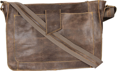 10% OFF on Hibiscus Women Casual Brown Genuine Leather Sling Bag 10% OFF on Hibiscus Women Casual Brown Genuine Leather Sling Bag