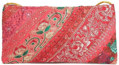 76% OFF on Vistarr Women Festive Red Cotton Sling Bag
