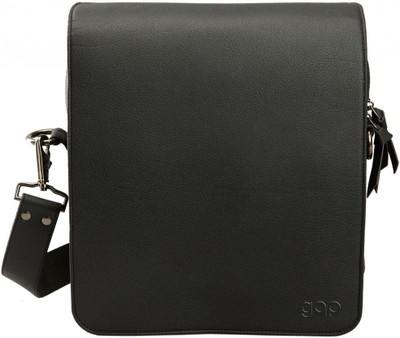 gqp Accessories Men, Women Casual, Formal Black PU Sling Bag