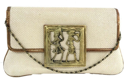 13% OFF on Craftstages Women Casual White Jute Sling Bag