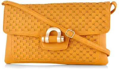 Daphne Women Casual Yellow PU Sling Bag Daphne Women Casual Yellow PU Sling Bag
