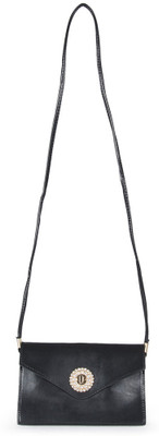 Craze On Bags Women Casual Black PU Sling Bag