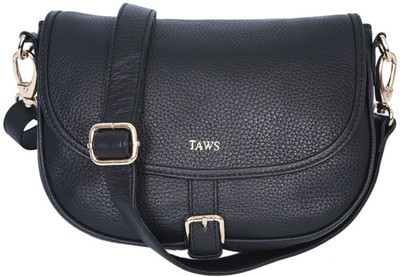 54% OFF on Taws Women Formal Black Genuine Leather Sling Bag