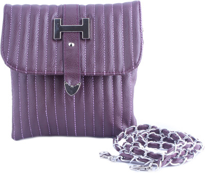 31% OFF on Dernier Cri Women Casual Purple PU Sling Bag