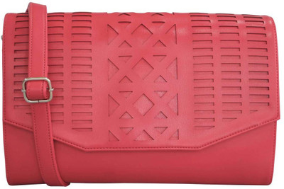 Toteteca Bag Works Women Pink Leatherette Sling Bag