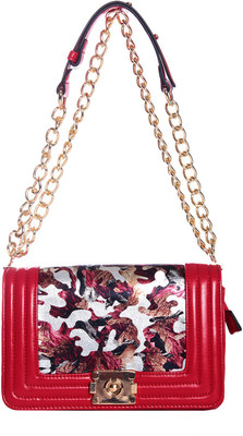 40% OFF on Eleegance Women Casual Multicolor PU Sling Bag